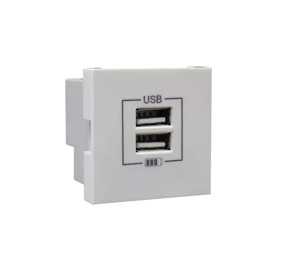 45439_SBR dupla USB töltő (2x USB-A), fehér Akciós ár