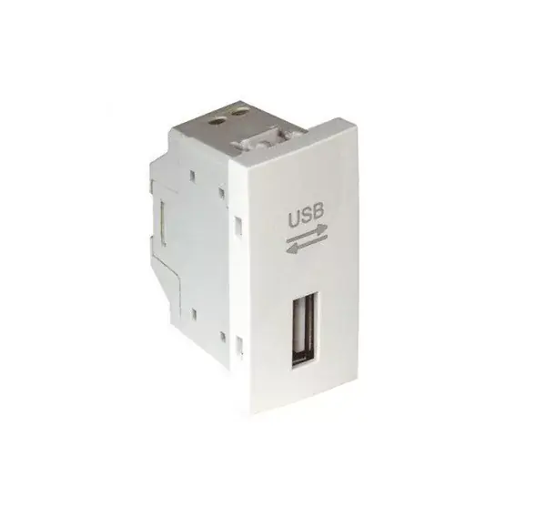 45437_SBR USB-A adatkommunikációs aljzat, fehér - 1 modul Nézd meg most