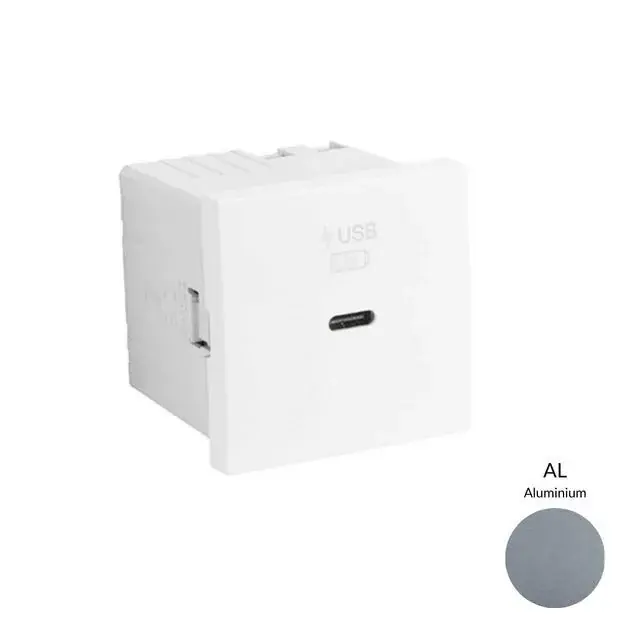 45398_SAL USB-C gyorstöltő aljzat (30W), alumínium Kihagyhatatlan ajánlat