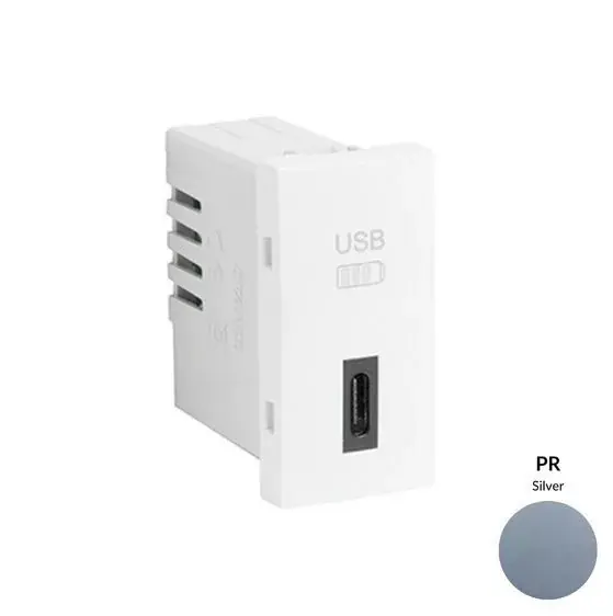 Gyors kiszállítás 45387_SPR USB-C töltő, ezüst - 1 modul
