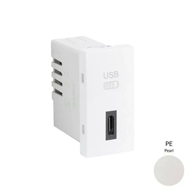45387_SPE USB-C töltő, gyöngyház - 1 modul Szuper akció