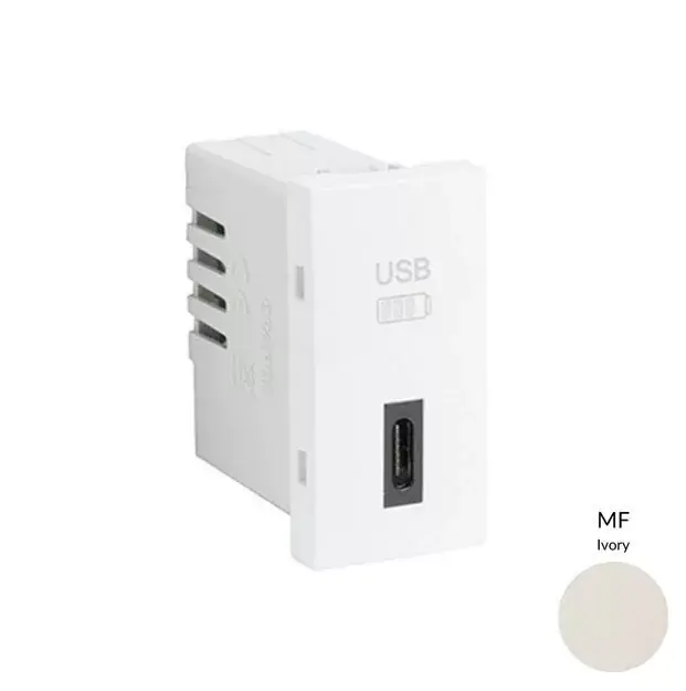 Expressz szállítás 45387_SMF USB-C töltő, elefántcsont - 1 modul