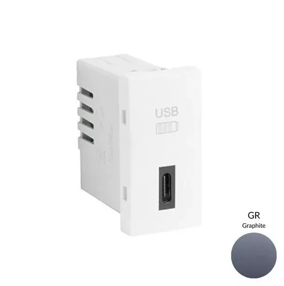 Exkluzív ajánlat 45387_SGR USB-C töltő, grafit - 1 modul