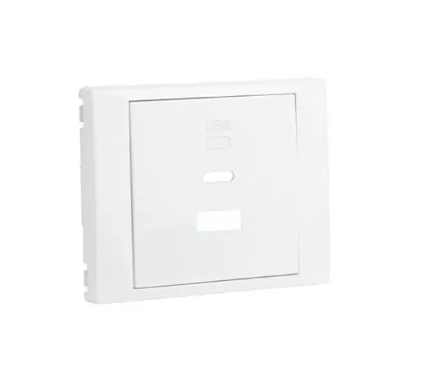 Outlet 70674_TBR dupla töltő aljzat fedél (USB-A + USB-C), fehér