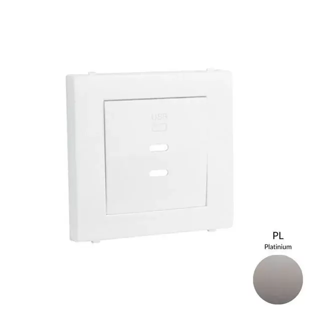 50675_TPL dupla töltő aljzat fedél (2x USB-C), platina Szuper ajánlat