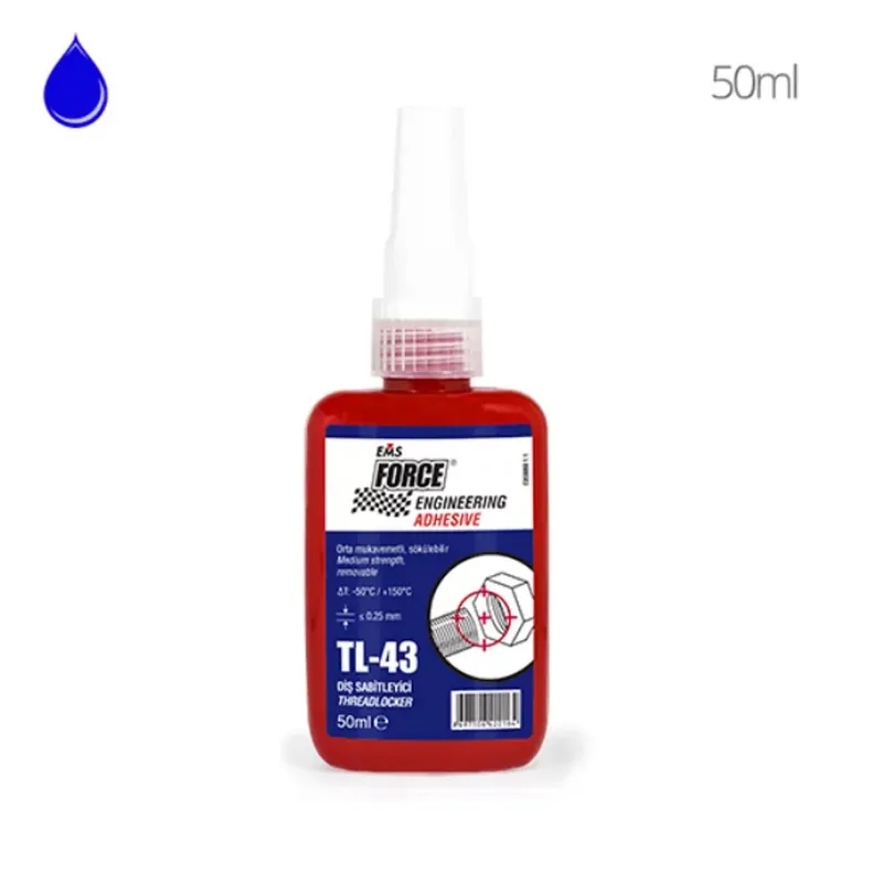 EMS Force TL-43 Közepes Szilárdságú Csavar- és Menetrögzítő 50 ml Kedvezményes ár
