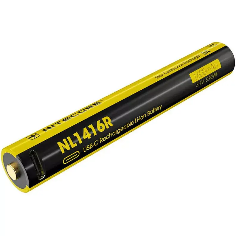 Kedvezmény Nitecore Kellék Akkumulátor NL1416R USB-C (1600 mAh) 3,7V MT2A PRO-hoz