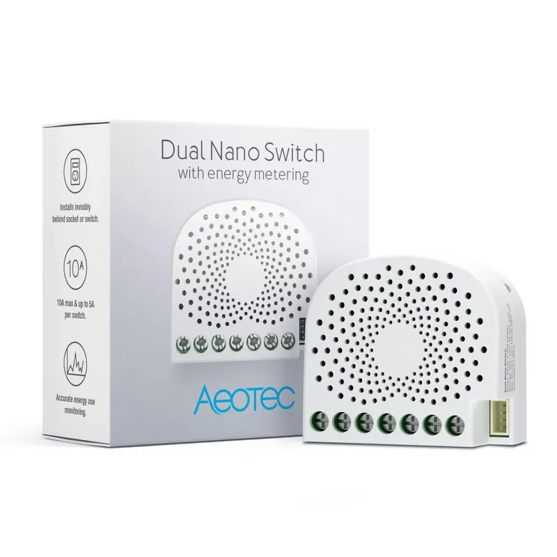 Aeotec Dual Nano Switch with Power Metering Csak ma