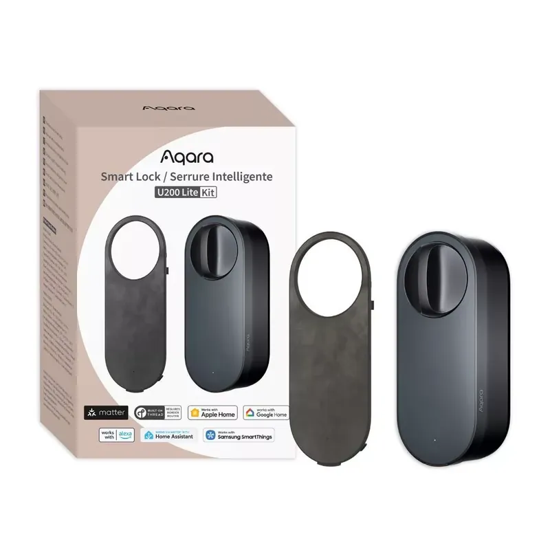 Vásárlói kedvenc Aqara U200 LITE Smart Lock utólag felszerelhető zár, Matter kompatibilis, fekete