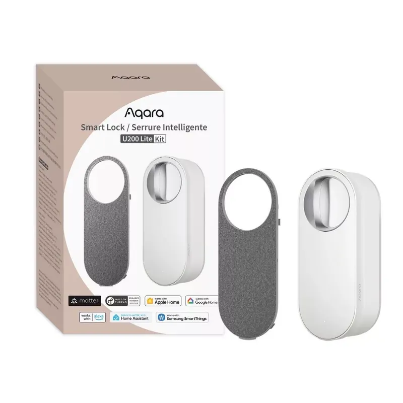 Vedd meg online Aqara U200 LITE Smart Lock utólag felszerelhető zár, Matter kompatibilis, fehér