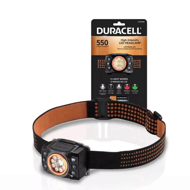 Duracell Fejlámpa DH550SE (+3AAA) IPX4 (550 lumen) B1 Expressz szállítás