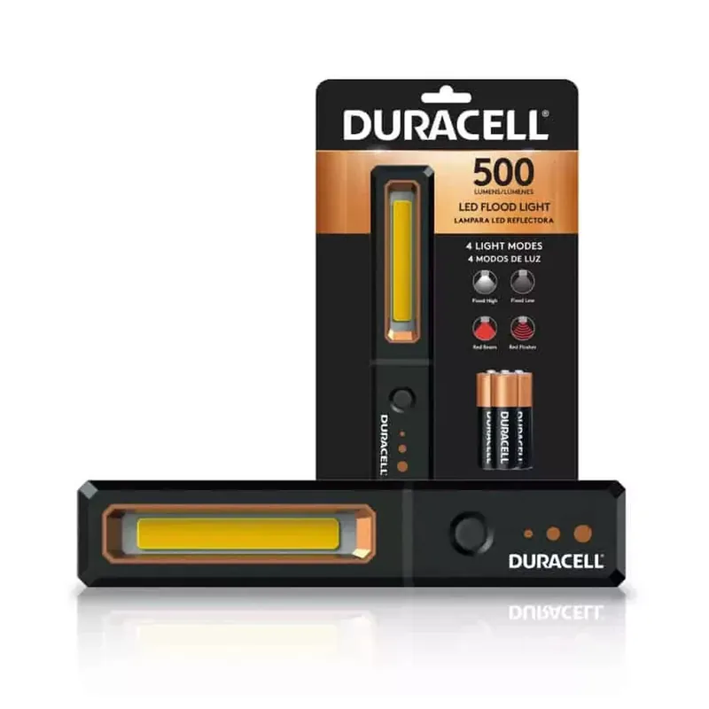Duracell Munkalámpa DW500SE (+3AA) IPX4 (500 lumen) Expressz kézbesítés