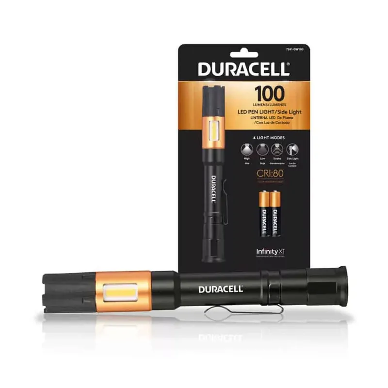 Legnépszerűbb Duracell Toll Lámpa DW100SE (+2AAA) IPX4 CRI80 (100 lumen)