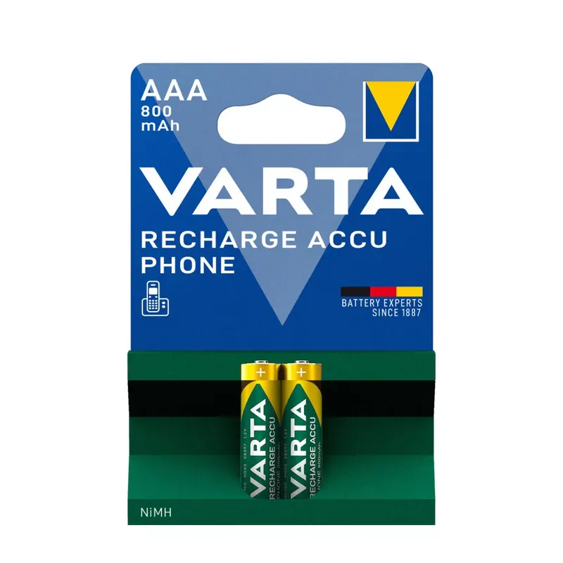 VARTA Akkumulátor PHONE T398 800mAh AAA B2 Expressz szállítás