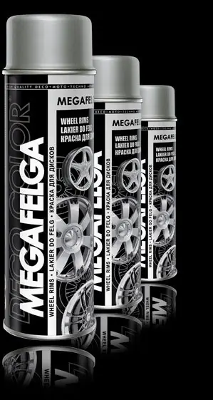 Deco Color Megafelga keréktárcsa matt fekete fújható festék spray 500ml Szuper akció