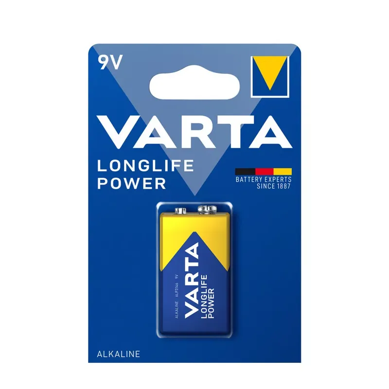 VARTA Longlife Power Alkáli 9V Elem B1 Újdonság