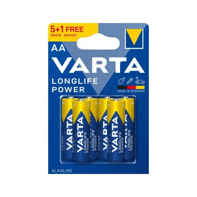 Árengedmény VARTA Longlife Power Alkáli Ceruza Elem AA B5+1