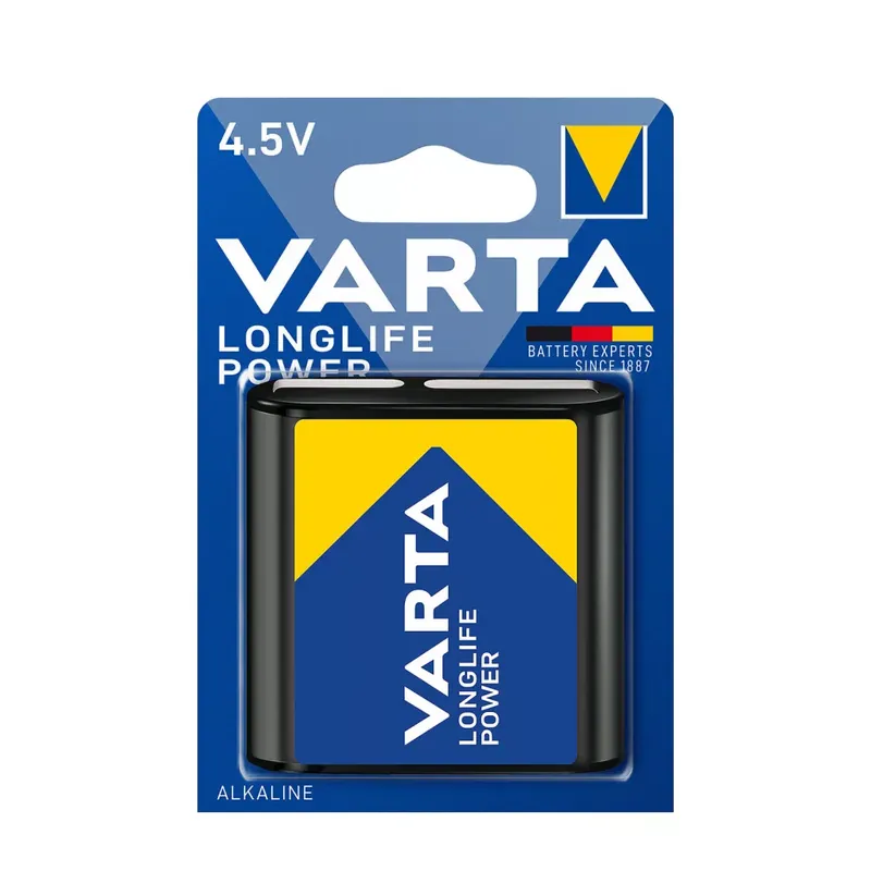 VARTA Longlife Power Alkáli Lapos Elem 3LR12 4,5V B1 Azonnali szállítás