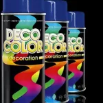 Expressz szállítás Deco Color Ral 9005 matt fekete fújható festék spray 400ml