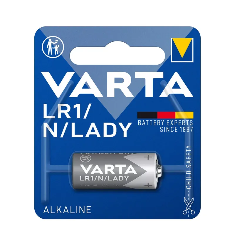 Kiárusítás VARTA Riasztó Elem Alkáli LR1, MN9100, E90, Lady, N (1,5V) B1