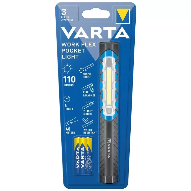 Árcsökkenés VARTA Work Flex Elemlámpa Pocket (+3AAA) (110 lumen)