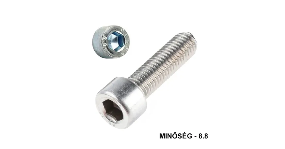 BK HENGERESFEJŰ M6*100 DIN 912 8.8 HG. TM EGYEDI IMPORT Biztonságos fizetés