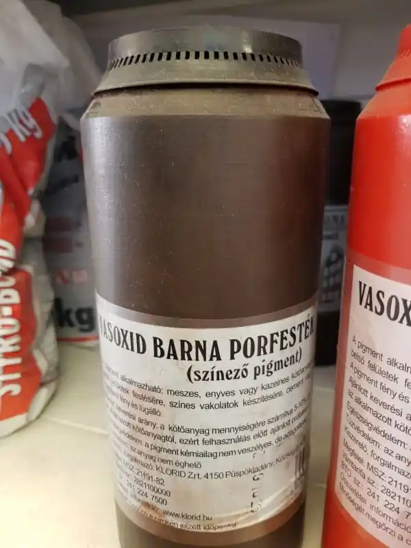 Legjobb ár Porfesték Oxid barna 1kg