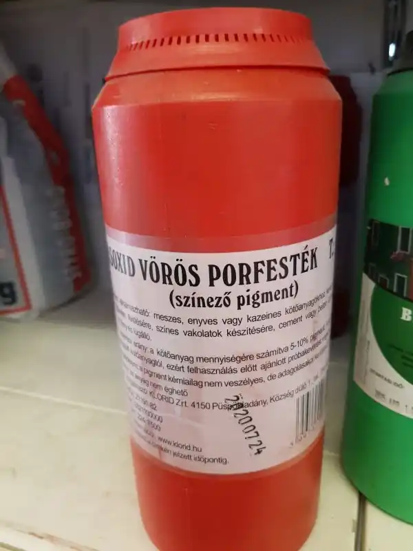 Porfesték Oxid vörös 1kg Szuper ajánlat