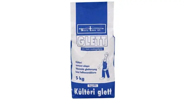 Akciós ár Széria glett kültéri 5kg (1,2kg/m2/mm)