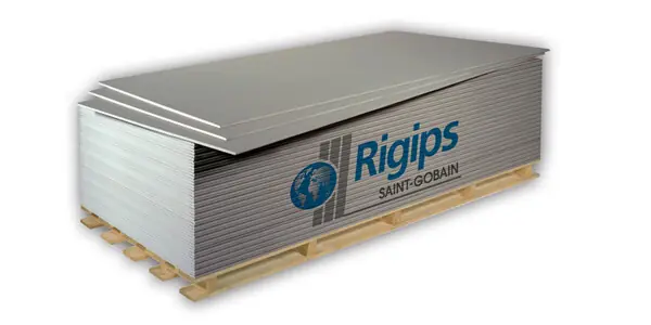 Gyors kiszállítás Gipszkarton tábla normál 12,5mm - Rigips (2,4 m2/tábla)
