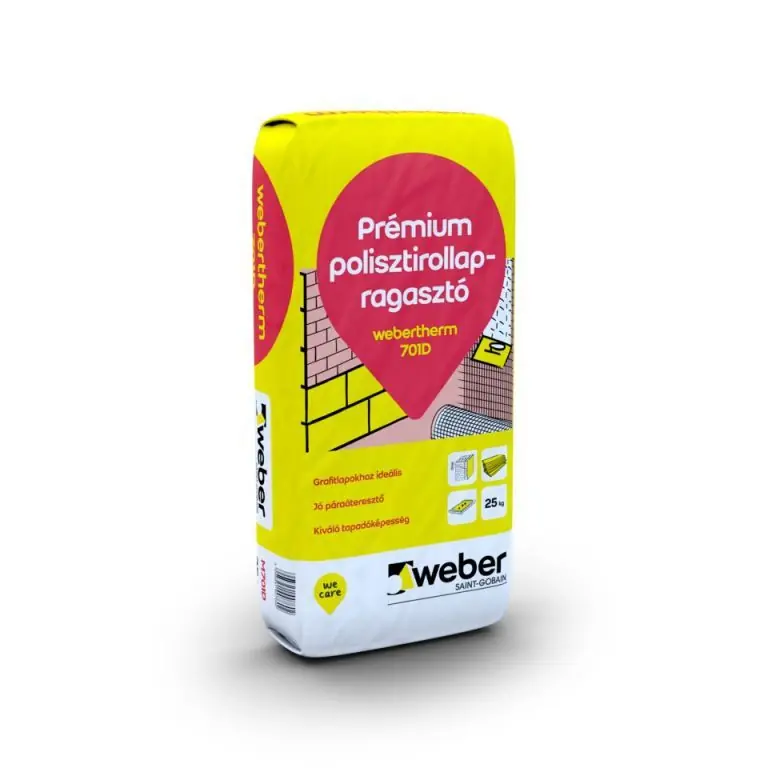 Weber EPS ragasztó grafitos M701D 25kg/zsák 48zs/ Árcsökkenés