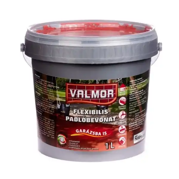 Valmor Flexibilis padlófesték vörös 4l Legkelendőbb