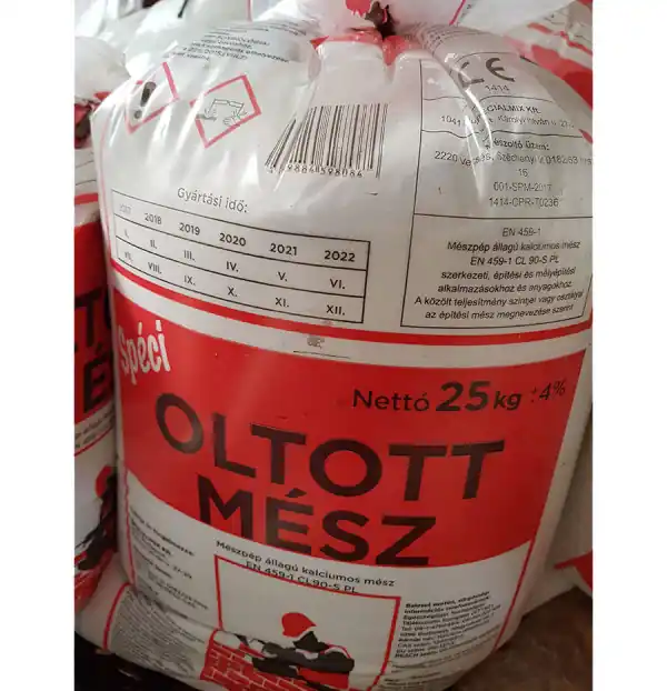 Biztonságos fizetés Mész 25kg