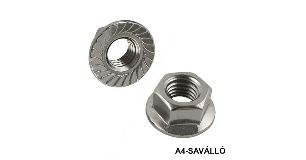 ALÁTÉTES ANYA M10 FOGAZOTT DIN 6923W A4 SAVÁLLÓ Azonnali szállítás