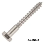 ÁLLVÁNYCSAVAR HLF D6*35 DIN 571 A2 INOX FACSAVAR Újdonság