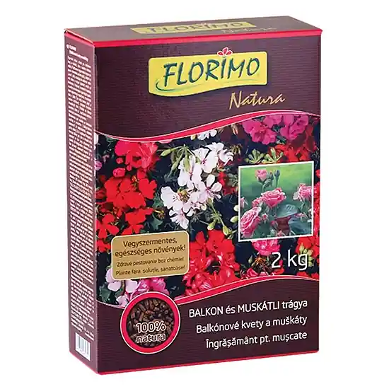 Biztonságos fizetés Florimo 2kg Virágzó, Muskátli, Rózsa trágya