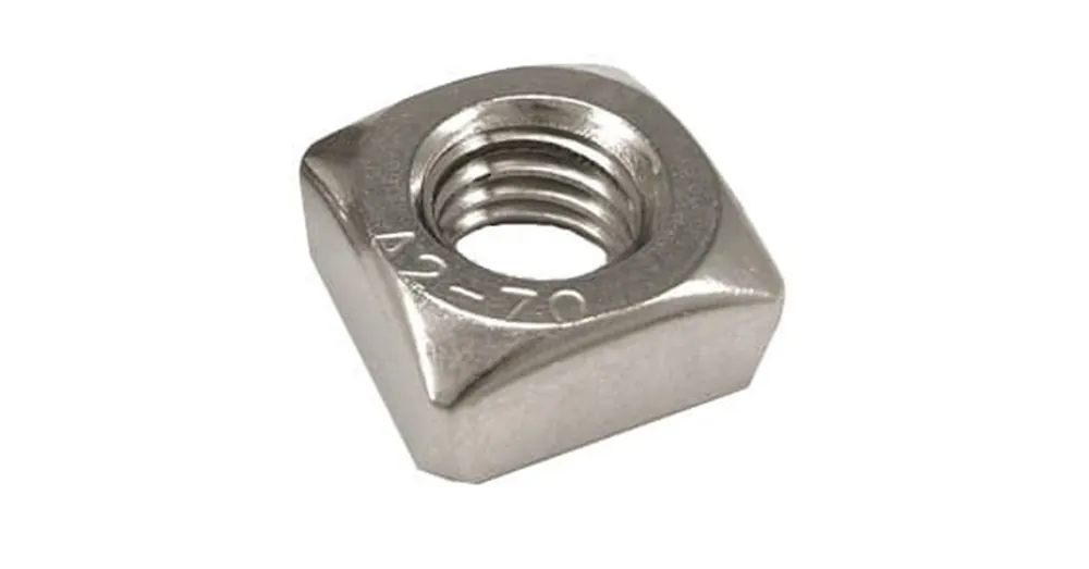 NÉGYSZÖG STANDARD ANYA M10 DIN 557 A2 INOX Prémium