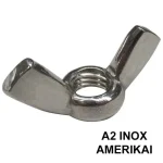Vásárlói kedvenc SZÁRNYAS ANYA M04 AMERIKAI DIN 315AF-A2 INOX