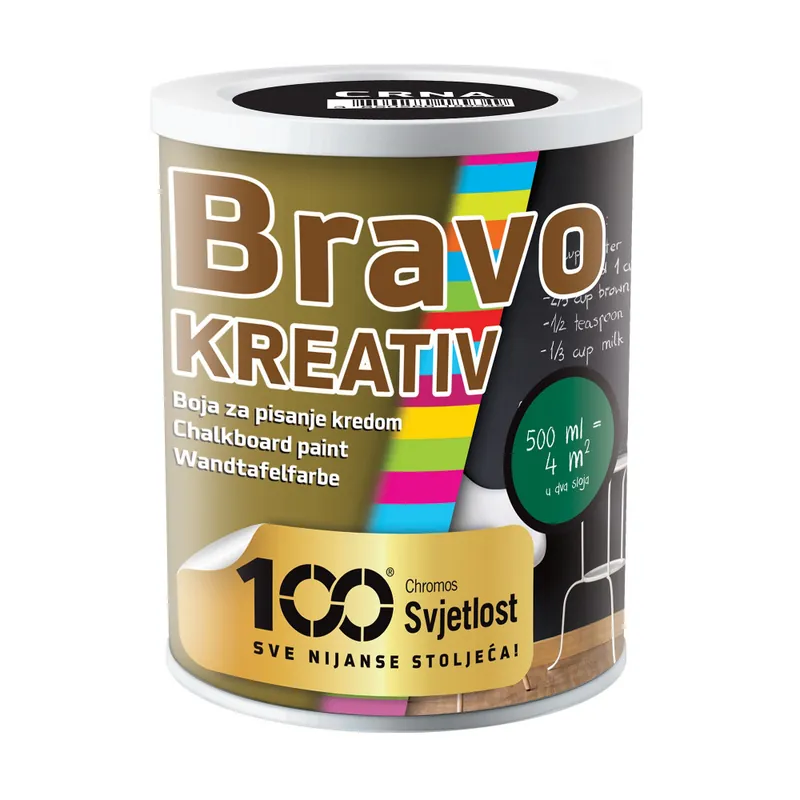 Bravo kerativ táblafesték fekete 0,5l (4m2) Ajánlat