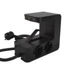 Expressz szállítás ELOSZTÓ ASZTALRA 4-ES+2XUSB-A,FEKET
