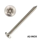 BIZT.LEMEZCSAVAR D4.2*16 DIN 7981 A2 DFTORX-CSAPOS INOX TX-15 Biztonságos fizetés