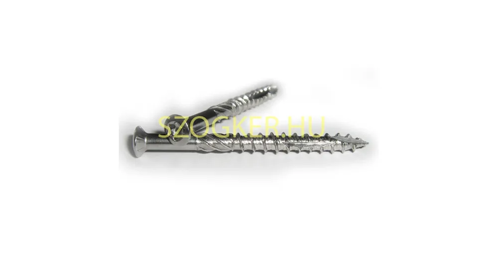 Vásárlói kedvenc PADLÓ-TERASZCSAV.ÖNM-HEGYESVÉG D4.0*45 SFTX C1 INOX(A2-NATÚR) IMPORT
