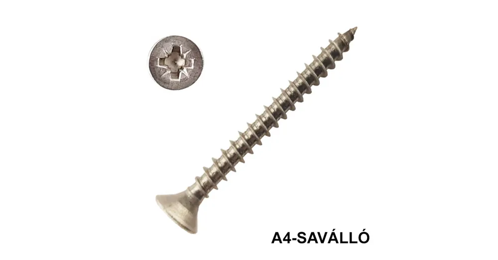 FAFORGÁCSLAPCSAVAR SF D4.0*35 DIN 7505 A4 SAVÁLLÓ KH TM IMPORT Vedd meg most