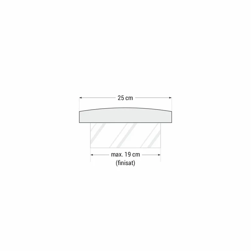 StarStone Róma Royal fedlap 50x25x4 Smoke 90db/ Újdonság