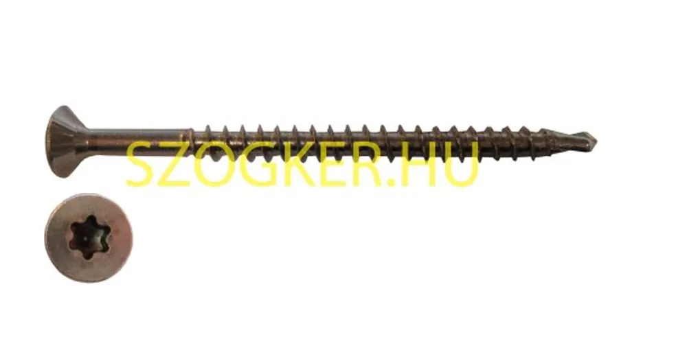 Újdonság FAFORGÁCSLAPCSAVAR SF D5.0*60 DIN 7505 C2 INOX ÖNFÚRÓ TORX IMPORT