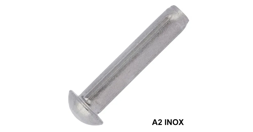 Akciós ár SZEGECS TÖMÖR FGF D3*8 DIN 1476 HASÍTOTT A2 INOX IMPORT
