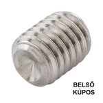 Kiárusítás HERNYÓCSAVAR BK M3*12 DIN 916 A2 BELSŐKÚPOS INOX