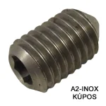 HERNYÓCSAVAR BK M2*3 DIN 914 A2 KÚPOS INOX Kiárusítás