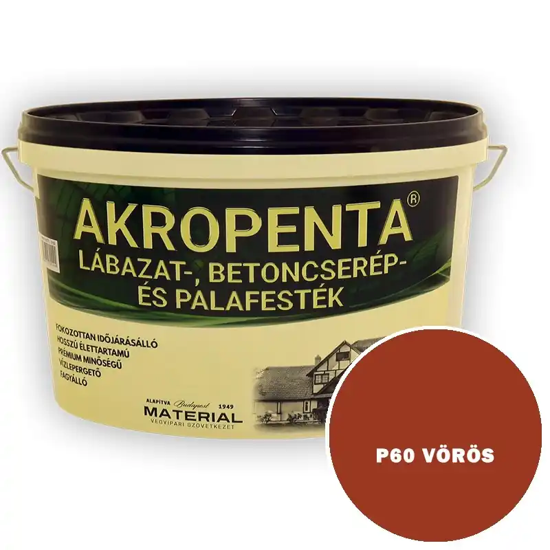 Akropenta P60 vörös 4l (6-8m2/l 1rétegben) Népszerű