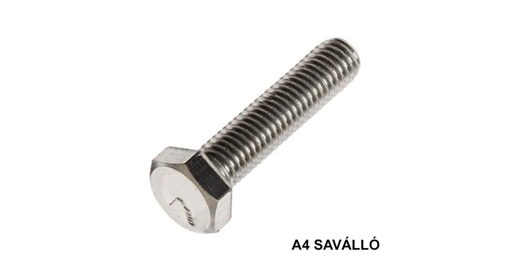 HLF CSAVAR M10*16 DIN 933 A4-70 SAVÁLLÓ TM IMPORT Alacsony ár